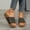 Black, variant on Women's Open Toe Slip-On Wedge Slide Sandals, Full Rhinestone Single Band Casual Footwear, Four Neutral Tone Glitter Cork Textured Non-Slip Summer Outdoor Slippers(Black,5.5)