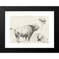 thumbnail image 2 of Wilhelm Kuhnert 14x11 Black Modern Framed Museum Art Print Titled - Cape Buffalo (1916), 2 of 5