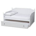 thumbnail image 2 of Bowery Hill Cottage White Finished Wood Full Size Daybed with Trundle, 2 of 7