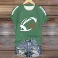 thumbnail image 1 of TINZ T-Shirt Imprimé Saison de Football Amusant pour Femmes Manches Longues Rayé à Manches Longues, 1 of 3