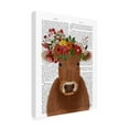 thumbnail image 2 of Fab Funky 'Cow Bohemian 1 Book Print' Canvas Art, 2 of 3