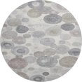 thumbnail image 2 of Addison Rugs Mayfield Premium Machine Washable Transitional Geometric Ivory Round Rug, 8' x 8', 2 of 6