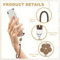 thumbnail image 3 of Uxcell Phone Lanyard Wrist Straps, Creative Braided Flower Charm Strap for Phone Case and Keychain Brown, 3 of 7