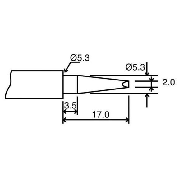 RARAION - 2mm Pointed Chisel Tip