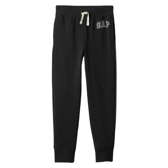 Pantalones deportivos GAP Heritage Logo sin cordones para niños, color gris M