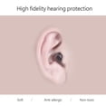 thumbnail image 3 of Bouchons d'Oreilles Antibruit Haute Fidélité 21 dB pour Concert, Festival de Musique, Protection Auditive (Noir), 3 of 8