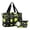 Baseball Print Design1, variant on Dry Wet Separated Sports Duffel Handbag Bags, Gym Crossbody Bag with Detachable Strap/Cosmetic Pouch, Vintage Dinosaur Collage