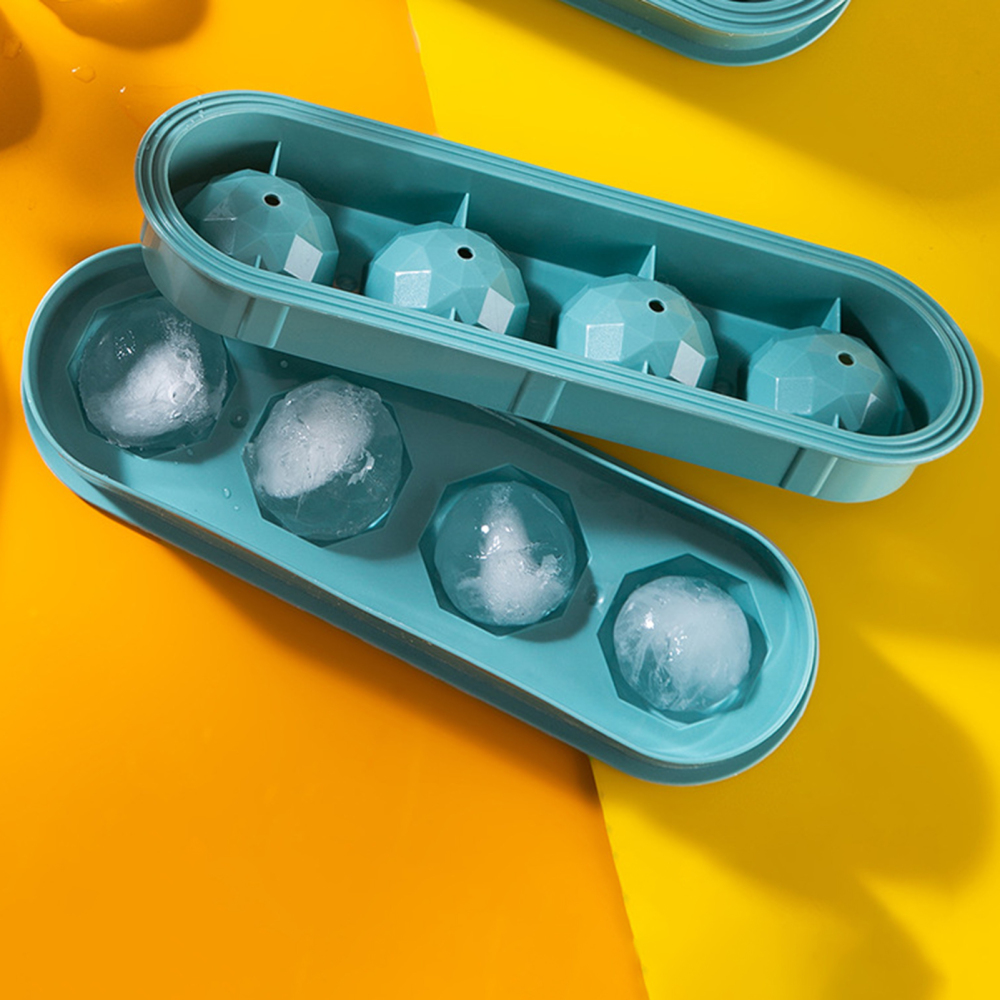 Ice Ball Maker Easy Demoulding Spill Resistant Sphere Ice Cube Mold For