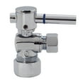 thumbnail image 4 of Westbrass 1/4-Turn Lever Handle Angle Stop Valve, 5/8" OD x 3/8" OD, Polished Chrome, 4 of 7