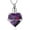 Type-A-Purple, variant on Red Cardinal Urn Necklace for Ashes Women Men Crystal Heart Urn Locket for Human / Pet Cremation Jewelry for Ashes