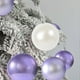 thumbnail image 4 of Decoraciones de Navidad Blancas 12cm 4 Piezas Conjunto de Bolas de Navidad Rosa Azul Púrpura Oro Rojo Decoraciones de Navidad Colgantes para la Decoración de Vacaciones Del Árbol, 4 of 6