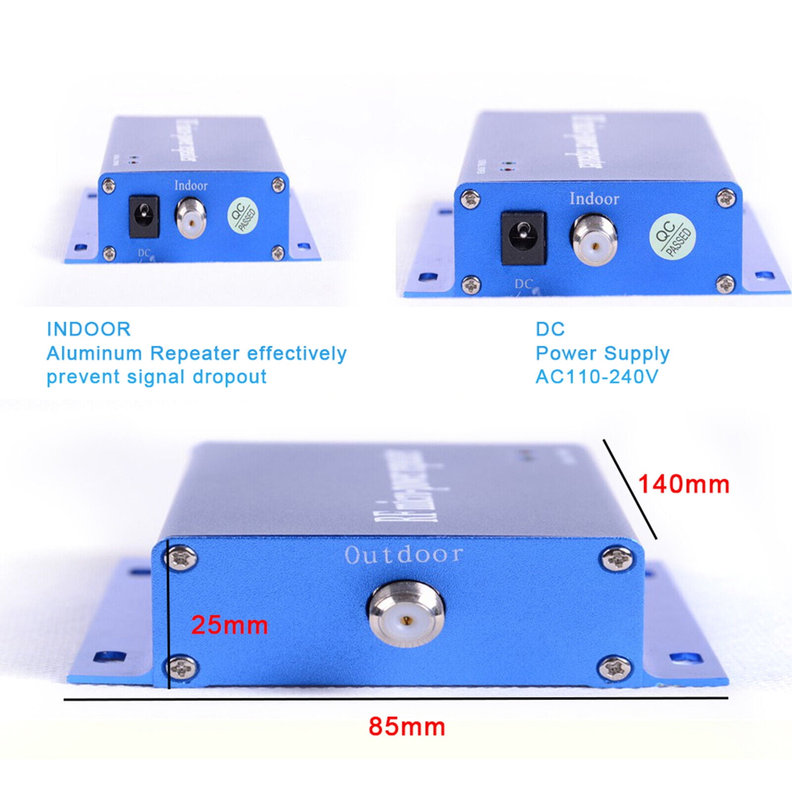 Cell Phone Signal 3G 4G Repeater Booster Amplifier Yagi Antenna Kit CDMA 850MHz