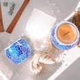 thumbnail image 4 of Portavelas aromáticas de cristal con forma de mosaico para velas de té, color azul, 4 of 7