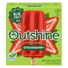 Outshine Non-GMO Strawberry Real Frozen Fruit Ice Bars, 6 Ct