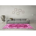 thumbnail image 3 of Ahgly Company Indoor Rectangle Abstract Pink Modern Area Rugs, 2' x 5', 3 of 4