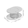 thumbnail image 2 of WEUVEB 2 Pcs Support de Mouchoirs à Ressort Blanc PP pour Salle de Bain, 2 of 7