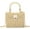 Beige, variant on Handwoven Rattan Bag for Women Woven Straw Square Crossbody Bag Vintage Basket Purse Beach Tote Bag