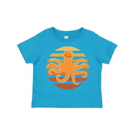

Inktastic Octopus Ocean Sunset Gift Toddler Boy or Toddler Girl T-Shirt