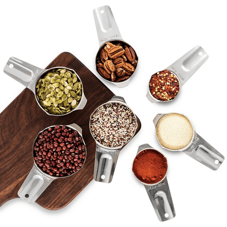 Accurate Volume,Simply Gourmet Measuring Cups and Spoons Set of 13  Stainless Steel for Cooking & Baking 