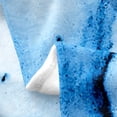 thumbnail image 3 of Blue Marble Queen 90x90 inch Throw Blanket,Marble Texture Fleece Blanket for Men Teens,Modern Blue Fluid Ink Art Flannel Blanket,Watercolor Tie Dye Art Bed Blanket All Season,Ocean Blue, 3 of 4