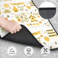 thumbnail image 5 of Uemuo Car Floor Mats - Farm Bee Cute Honey Pattern Carpet Floor Mats for Cars, Auto Accessories Front & Rear Car Floor Foot Mat Sets of 4 Pieces, 5 of 6
