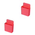 thumbnail image 2 of Inteprter Organizador de control remoto TV Aire acondicionado Almacenamiento de control remoto Estuche de soporte montado en la pared, Tipo B, Rojo B rojo 2piezas Inteprter CBP148268, 2 of 6
