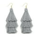 thumbnail image 1 of Minnieouse 1 par de pendientes de borla bohemios, colgante de oreja, árbol de Navidad, joyería exagerada de 3 capas, recuerdo de fiesta, pendiente con Ropa, zapatos y accesorios Miscelánea Gris Minnieouse AP009619-07B, 1 of 6