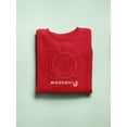 thumbnail image 3 of Moonchild Emoji - Cosmic Smiley Starry Night Men's Sweatshirt, 3 of 4