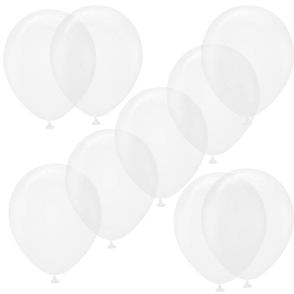 LoonBalloon 12" Latex Balloons Crystal Transparent (25 Pcs)
