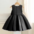 thumbnail image 6 of WhouRiu Girls Elegant Sleeveless Dress Wedding Birthday Party Gown Cute Bow Ruffle Princess Dresses, 6 of 8