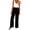 Black, variant on Flowy Pants for Women Gauchos for Women Plus Size Linen Pants Long Lounge Travel Pants Long Lounge Pant Wide Leg Linen Pants Beach Pants for Women Linen Palazzo Pants for Women White S-2XL