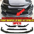thumbnail image 1 of Autoleader For Toyota Corolla SE XSE Sports Model 2021 Carbon Fiber Look Front Bumper Lip Spoiler Trim 3PCS, 1 of 13