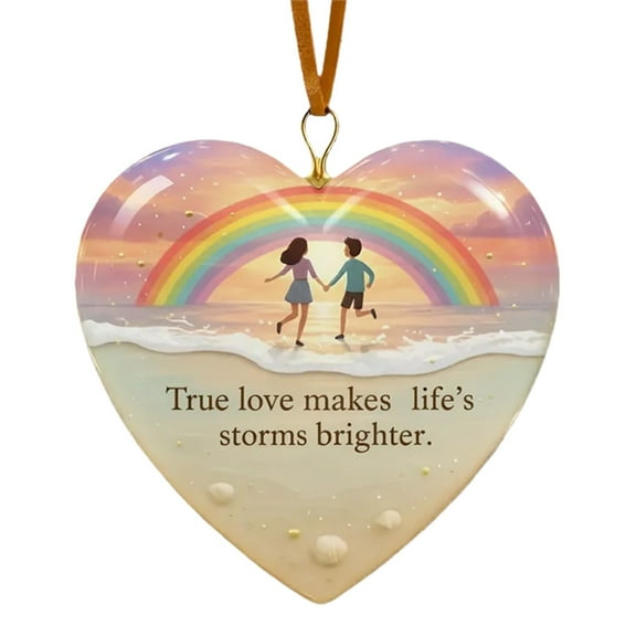 WMGHA Christmas Couples Gifts for Him and Her - Acrylic Christmas Ornaments 2026 for Tree Decorations - Anniversary Birthday Gifts for Women Men Girlfriend Boyfriend, Stocking Stuffers Ornament