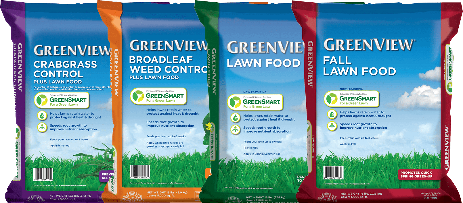 GreenView Lawn Food Fertilizer with GreenSmart - 48 lbs. - Covers 15,000 Sq. ft.