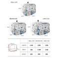 thumbnail image 2 of Blue Butterfly Farmhouse Toaster Cover 4 Slice, Large Kitchen Appliance Covers, Spring Pastoral Butterflies Toaster Oven Cover with Loop, Bread Machine Cover Polyester Dust Cover Protection, 2 of 4