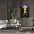 thumbnail image 6 of Epic Graffiti 'Shaman Fire' by Jan Kasparec, Canvas Wall Art, 40"x60", 6 of 8