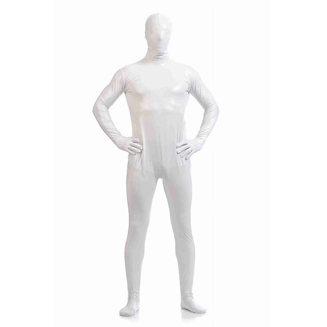 Medias todo incluido pegadas zentai gelcoat de color sólido para actuación en el escenario disfraz de Halloween