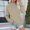 Khaki, variant on 2025 Autumn Hoodie Blackish Green Hoodie Long Sleeves Half Zipper Short Cardigans for Women Solid Color Trendy Hoodie Streetwear Hoodie(3XL)