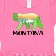 thumbnail image 3 of Inktastic Montana Lake and Trees in Bear Silhouette Gift Baby Girl Dress, 3 of 4