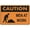 Warning Sign 1, variant on Caution Men at Work Orange Sign - 8"x12" Reflective Aluminum Metal Warning Signage with Symbol for Indoor Outdoor