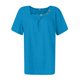 thumbnail image 5 of tops de verano para mujer color sólido para mujer cuello redondo manga corta cómodo tops para mujer camiseta azul / s, 5 of 8