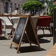 thumbnail image 4 of Flash Furniture Canterbury 30x20" A-Frame Wood Magnetic Chalkboard in Brown, 4 of 7
