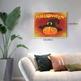 thumbnail image 2 of Gukieu Halloween Pumpkin Print Horizontal Canvas Decorative Painting 12x16 Inch Shrinkage Resistant Frame Hanging Home Wall Art Decor, 2 of 6