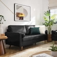 thumbnail image 3 of Valour Leather Sofa-EEI-4633-BLK, 3 of 8