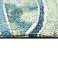 thumbnail image 4 of ESENCIA Indoor/Outdoor Power Loomed Latex Back Non Slip Mat - Contemporary Stripe Casual Ocean Colorful (Wave Ocean) (2'5" x 3'11"), 4 of 5