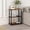 Dark Cherry & Black, variant on HOMLUX 3-Tier 29.5" Corner Shelf, Open Shelves for Display and Storage, Perfect for Living Room and Office Organization, Walnut