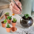 thumbnail image 4 of 100pcs Small Mini 1.3" Terracotta Pot Clay Ceramic Pottery Planter, Cactus Flower Nursery Terra Cotta Pots, with Drainage Hole, for Indoor/Outdoor Succulent Plants, Crafts, Wedding Favor, 4 of 6
