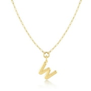 Jewelry Atelier Gold-Filled Initial Necklace for Women – Layered Initial Necklace with A-Z Pendant – 14k Gold-Filled Paperclip Chain– Cute Layered Gold Choker – Gold Jewelry for Women