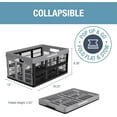 thumbnail image 4 of CleverMade Collapsible Utility Crate, 32L (8 Gal), Stone, 1PK, 4 of 9
