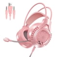 thumbnail image 2 of Auriculares para juegos CUTICAT con micrófono cancelación de ruido USB doble 35 mm, 2 of 8